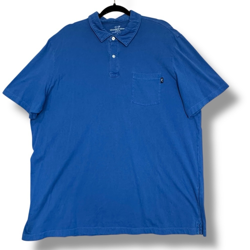 Vineyard Vines Blue 100% Pima Cotton Classic Fit Polo Size XL